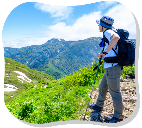 登山を楽しむ